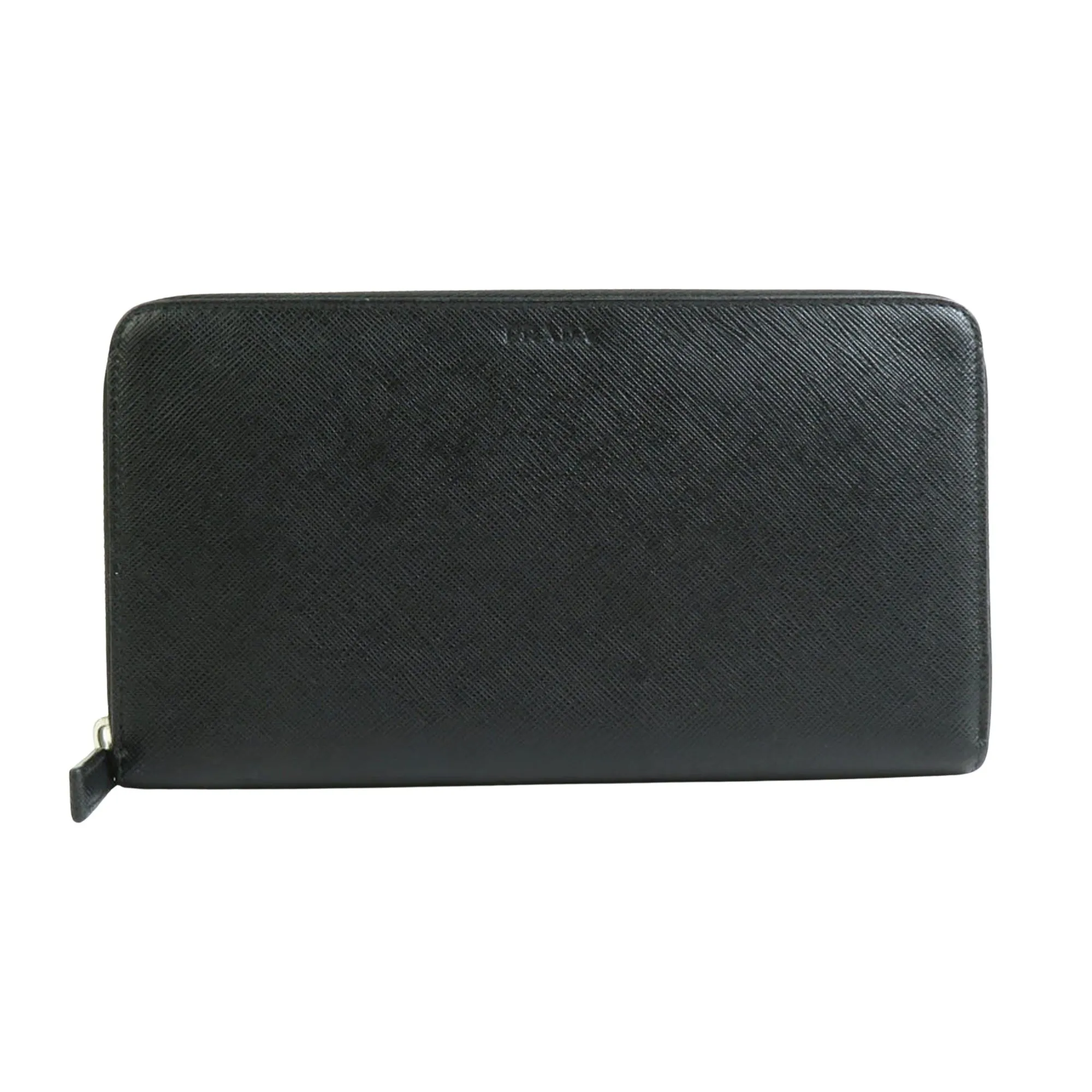 Prada Saffiano Black Leather Accessories