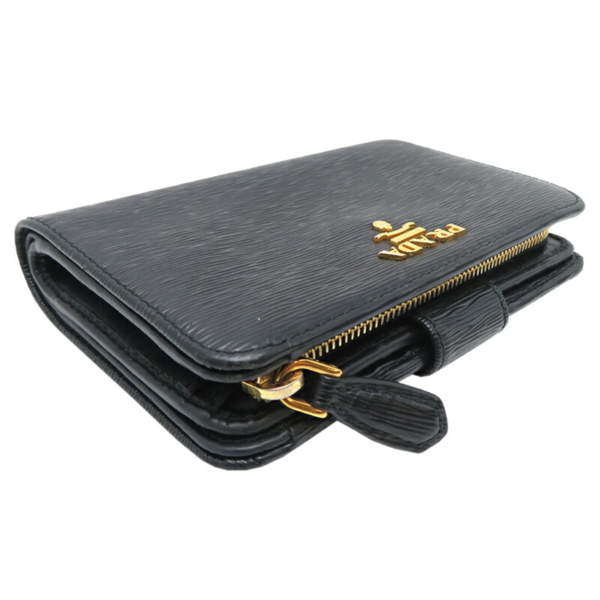 Prada Saffiano Black Leather Accessories