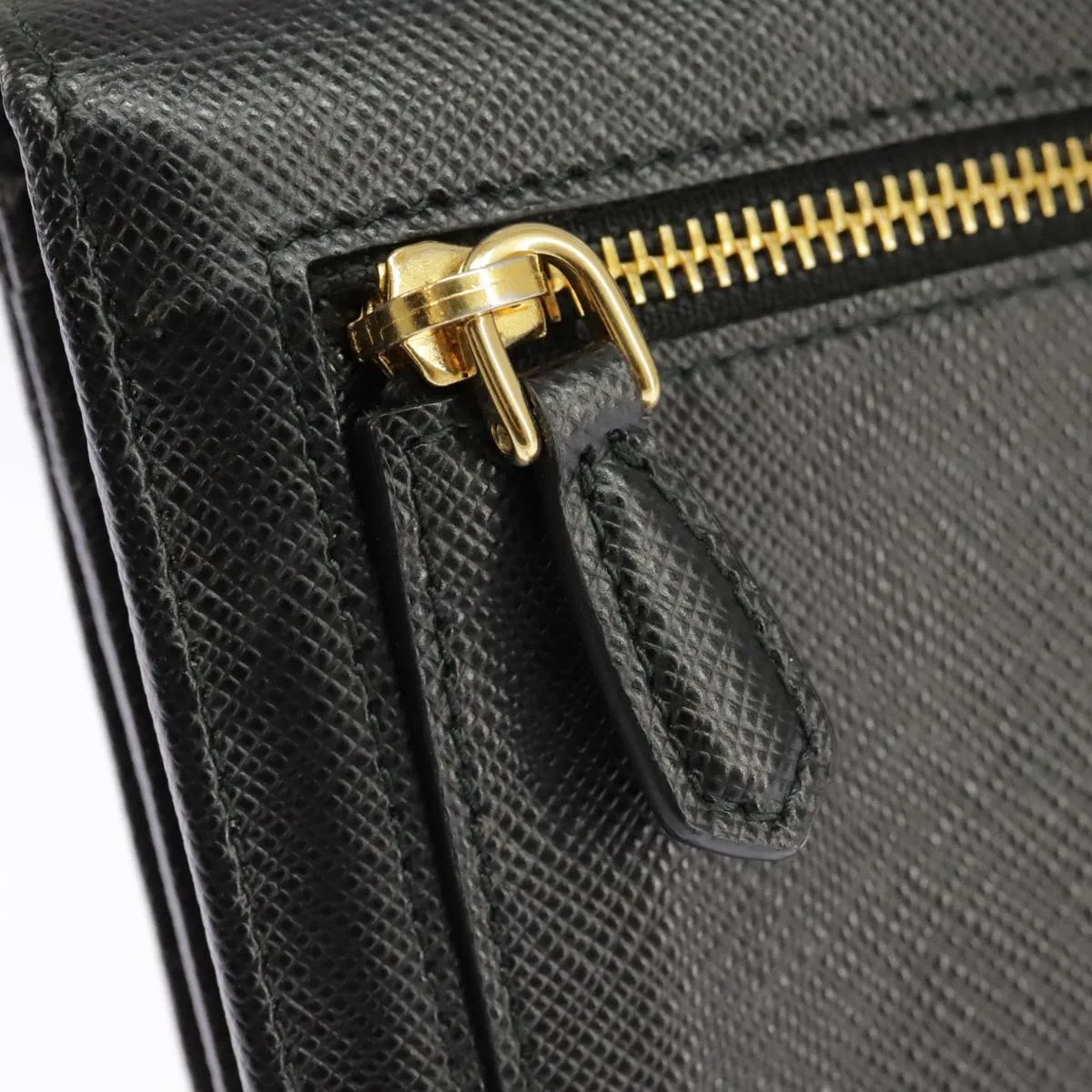 Prada Saffiano Black Leather Accessories