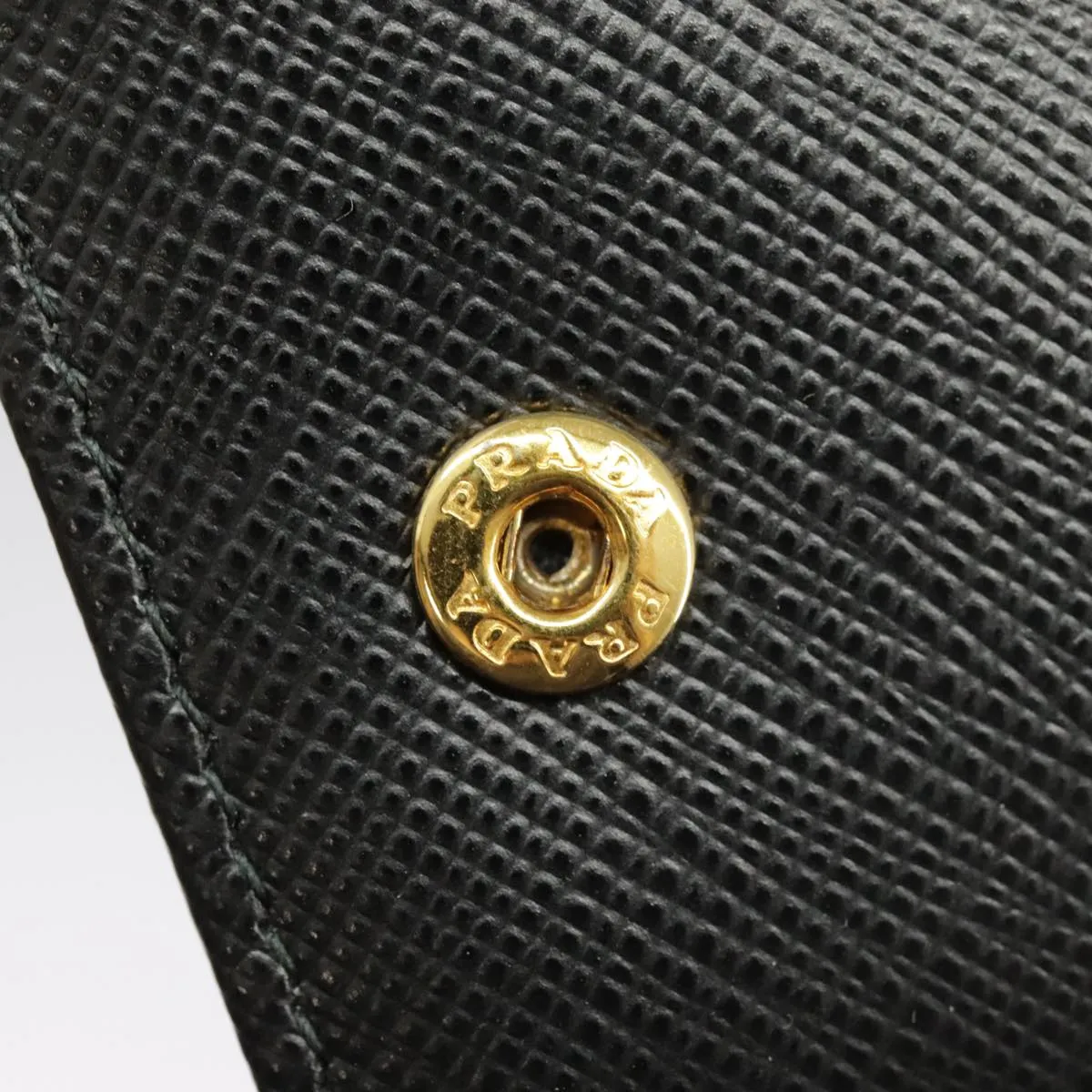 Prada Saffiano Black Leather Accessories