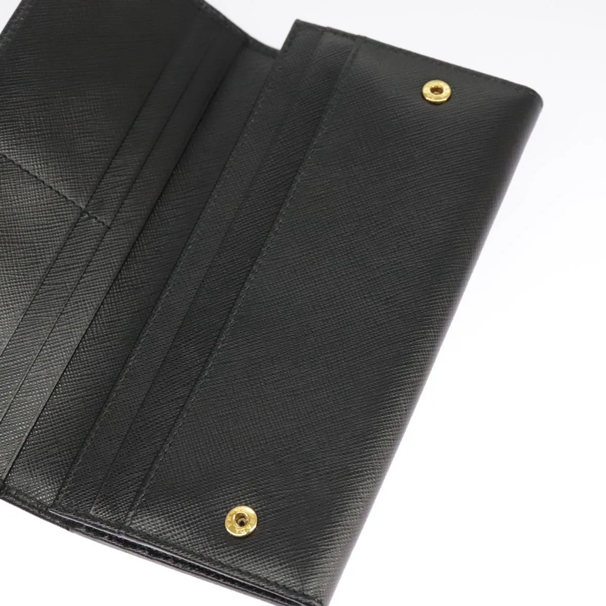 Prada Saffiano Black Leather Accessories