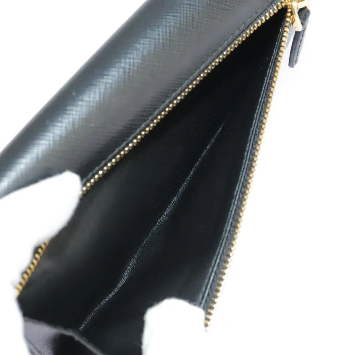 Prada Saffiano Black Leather Accessories