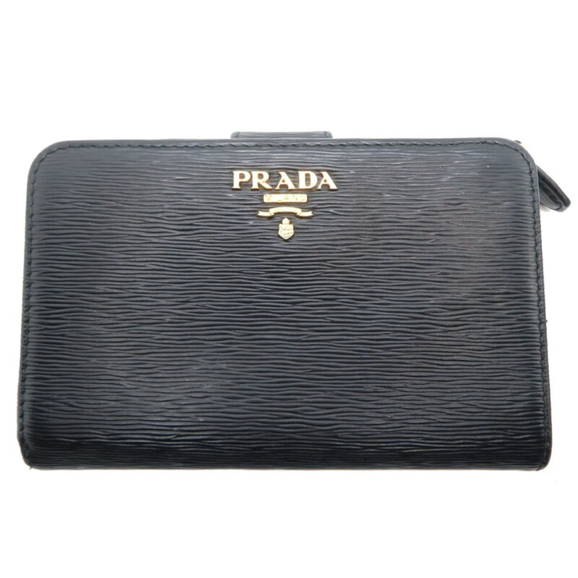 Prada Saffiano Black Leather Accessories