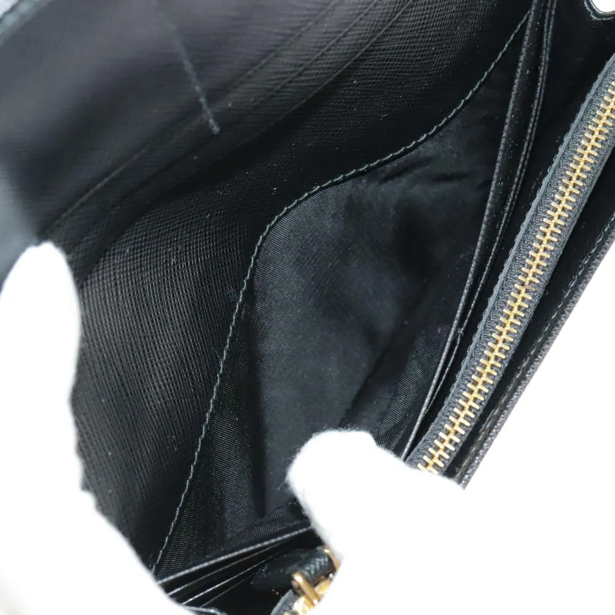 Prada Saffiano Black Leather Accessories