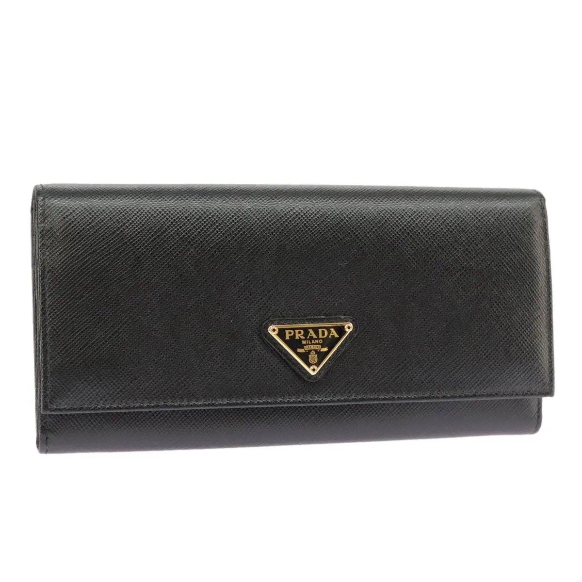 Prada Saffiano Black Leather Accessories
