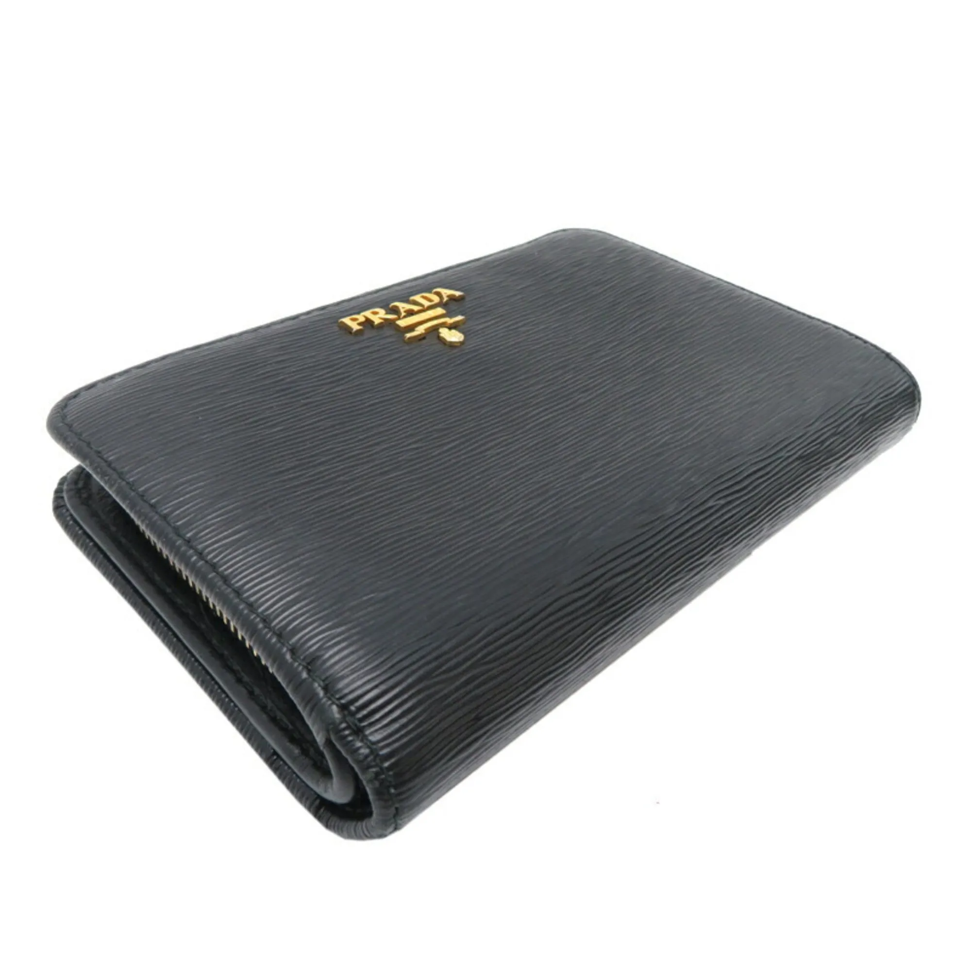 Prada Saffiano Black Leather Accessories