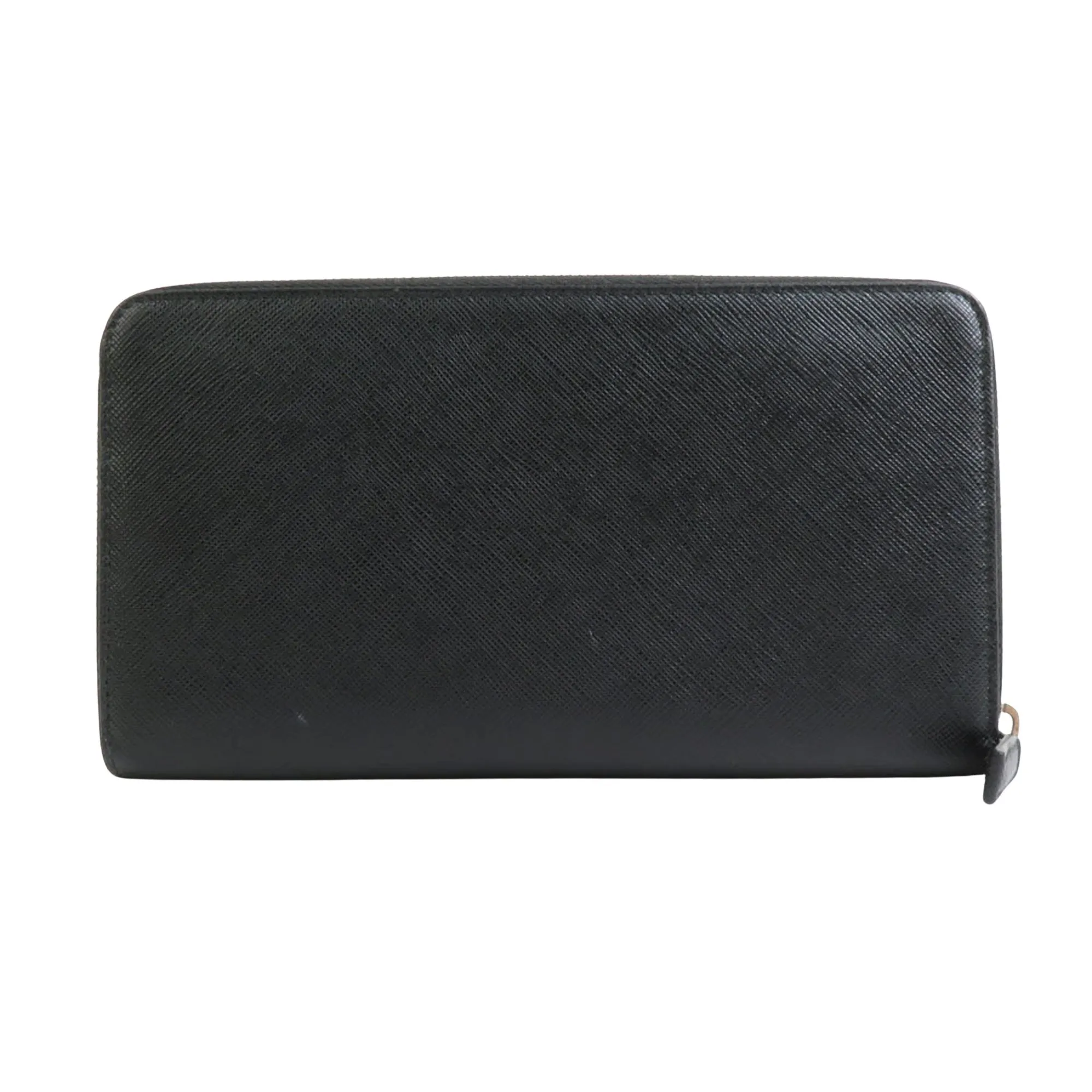Prada Saffiano Black Leather Accessories