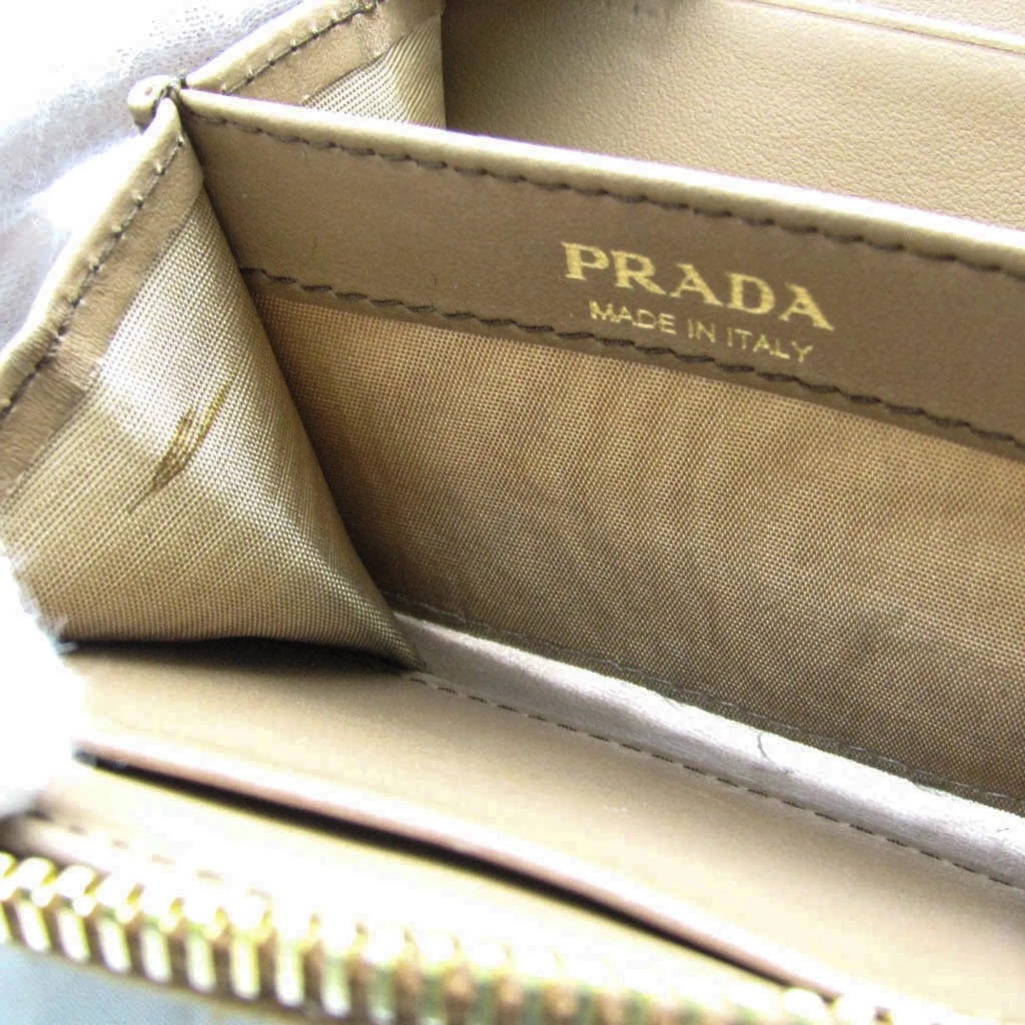 Prada Saffiano Brown Leather Accessories