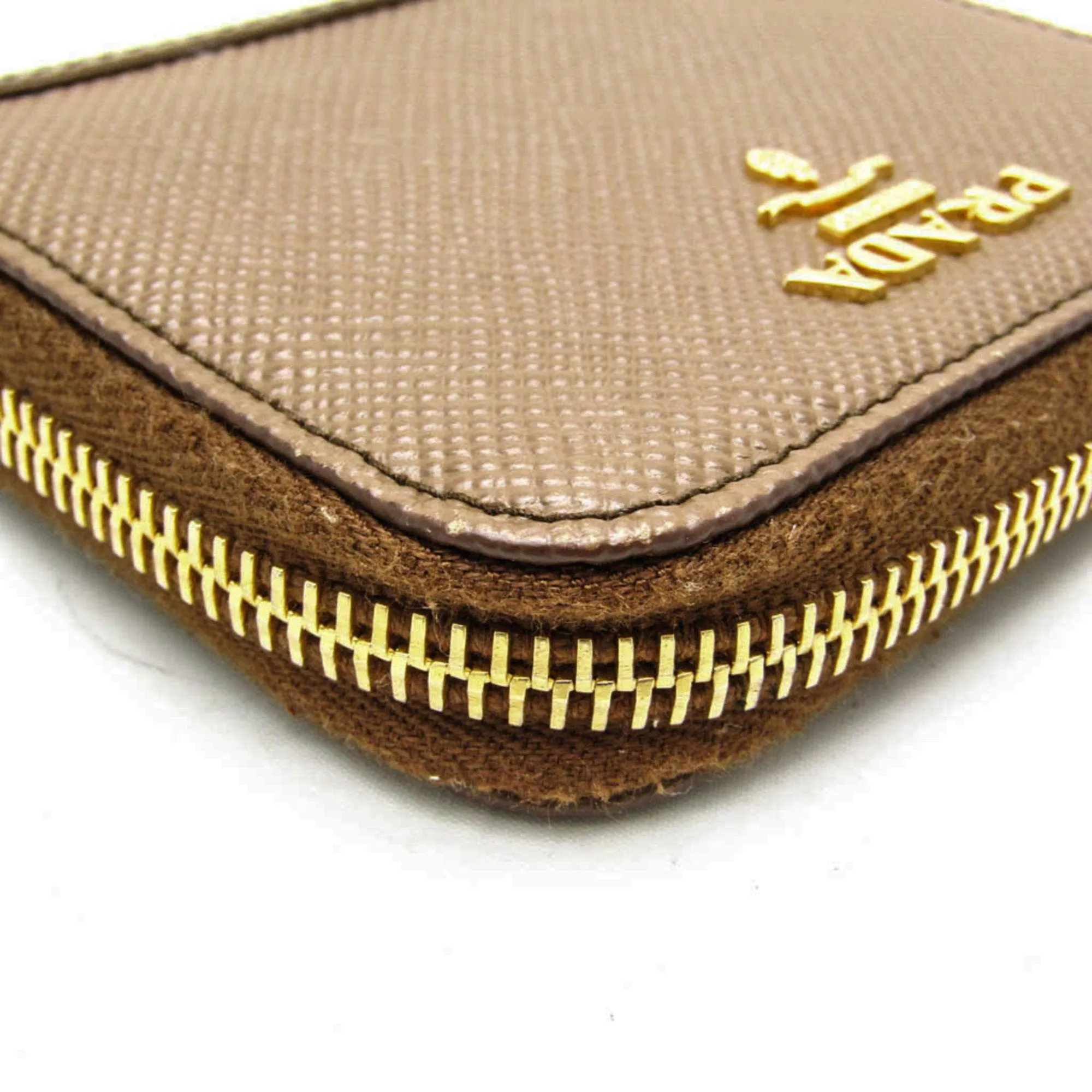 Prada Saffiano Brown Leather Accessories