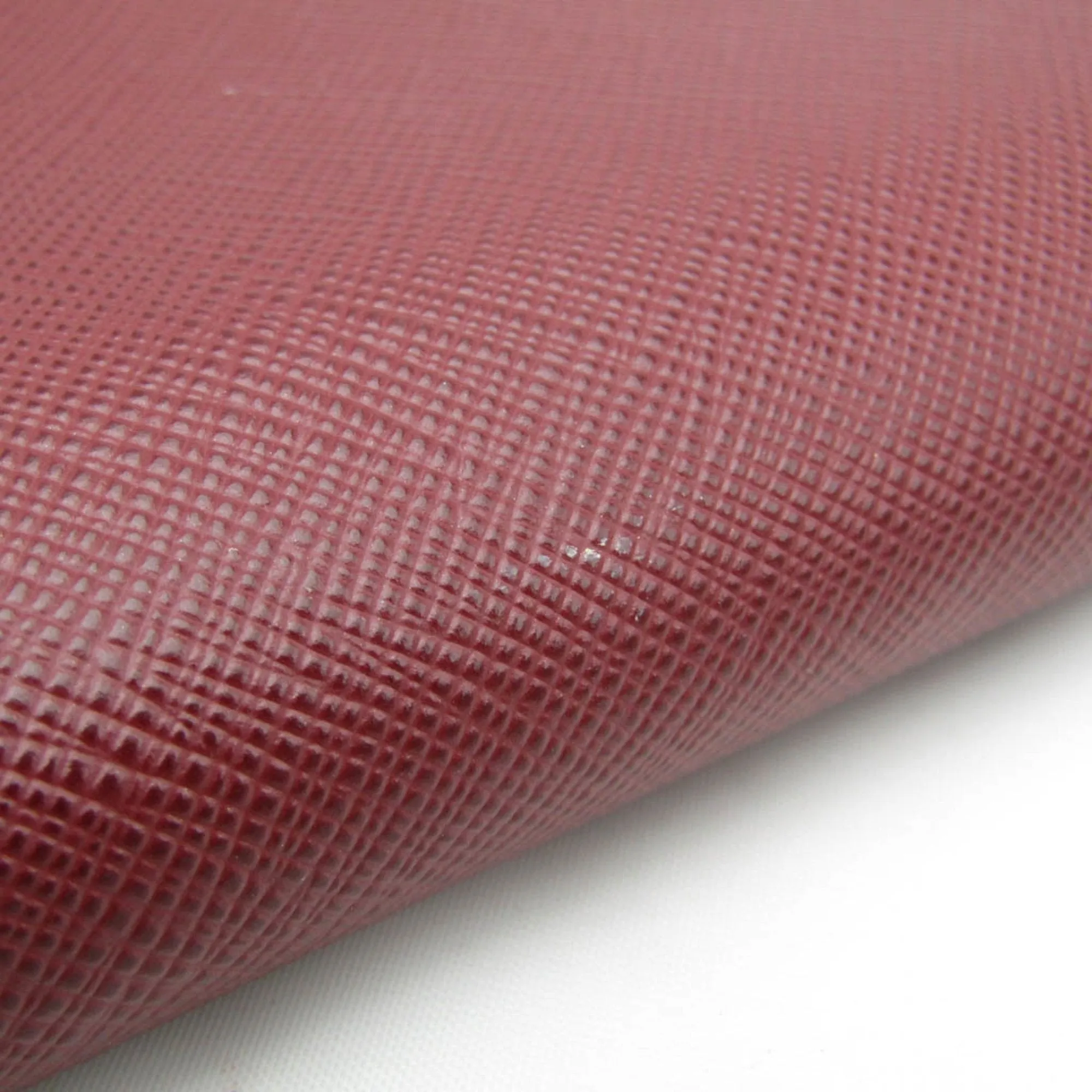 Prada Saffiano Burgundy Leather Accessories