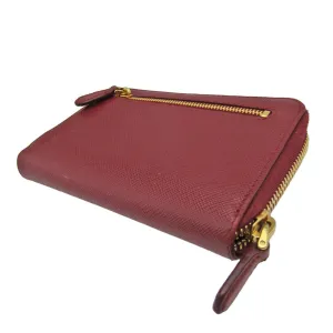 Prada Saffiano Burgundy Leather Accessories