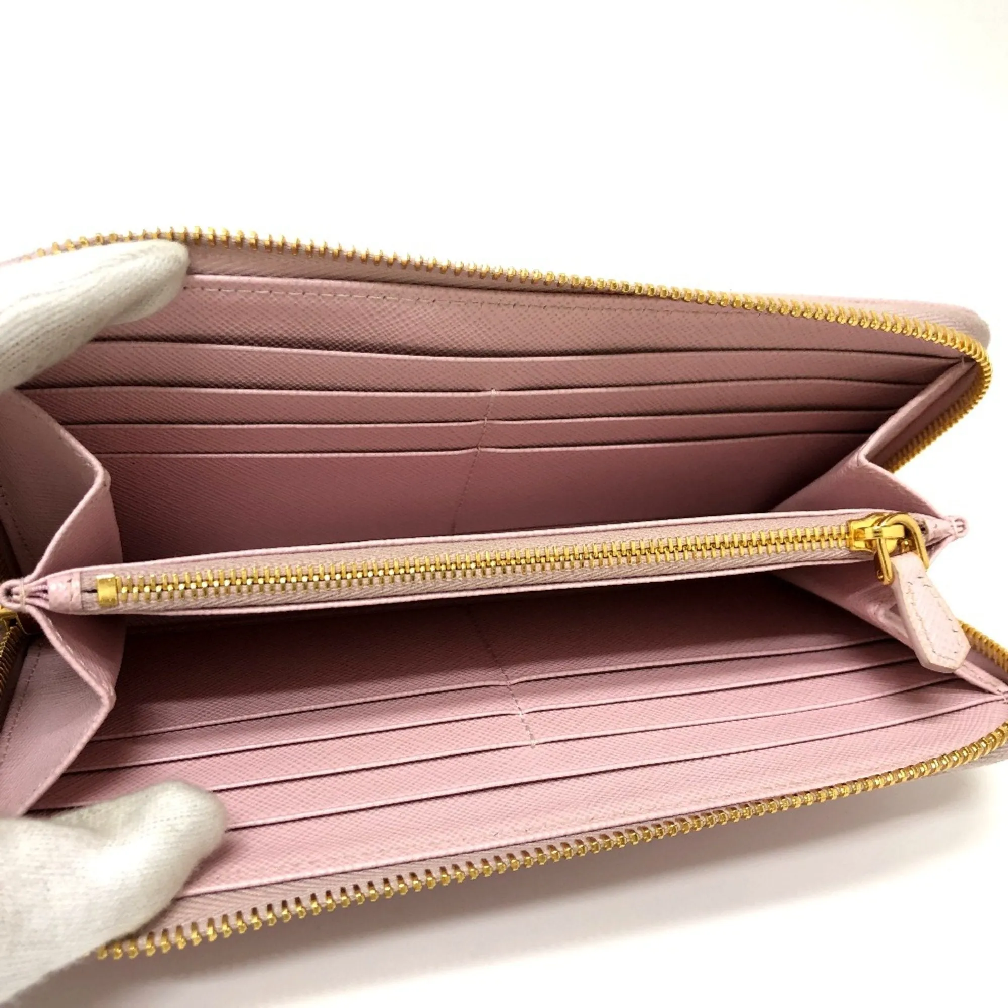 Prada Saffiano Pink Leather Accessories