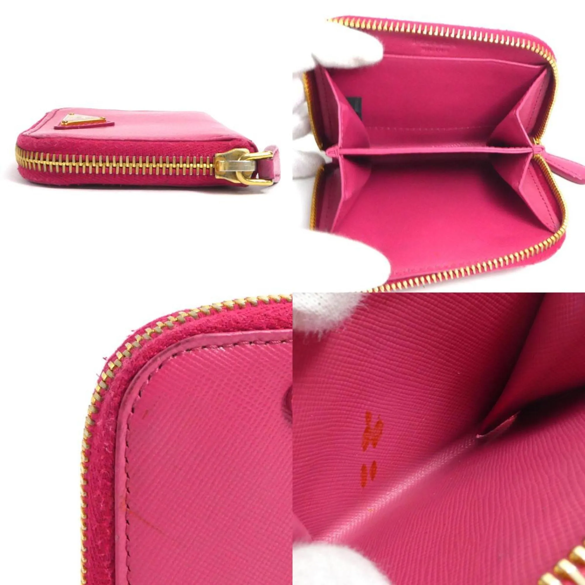 Prada Saffiano Pink Leather Accessories