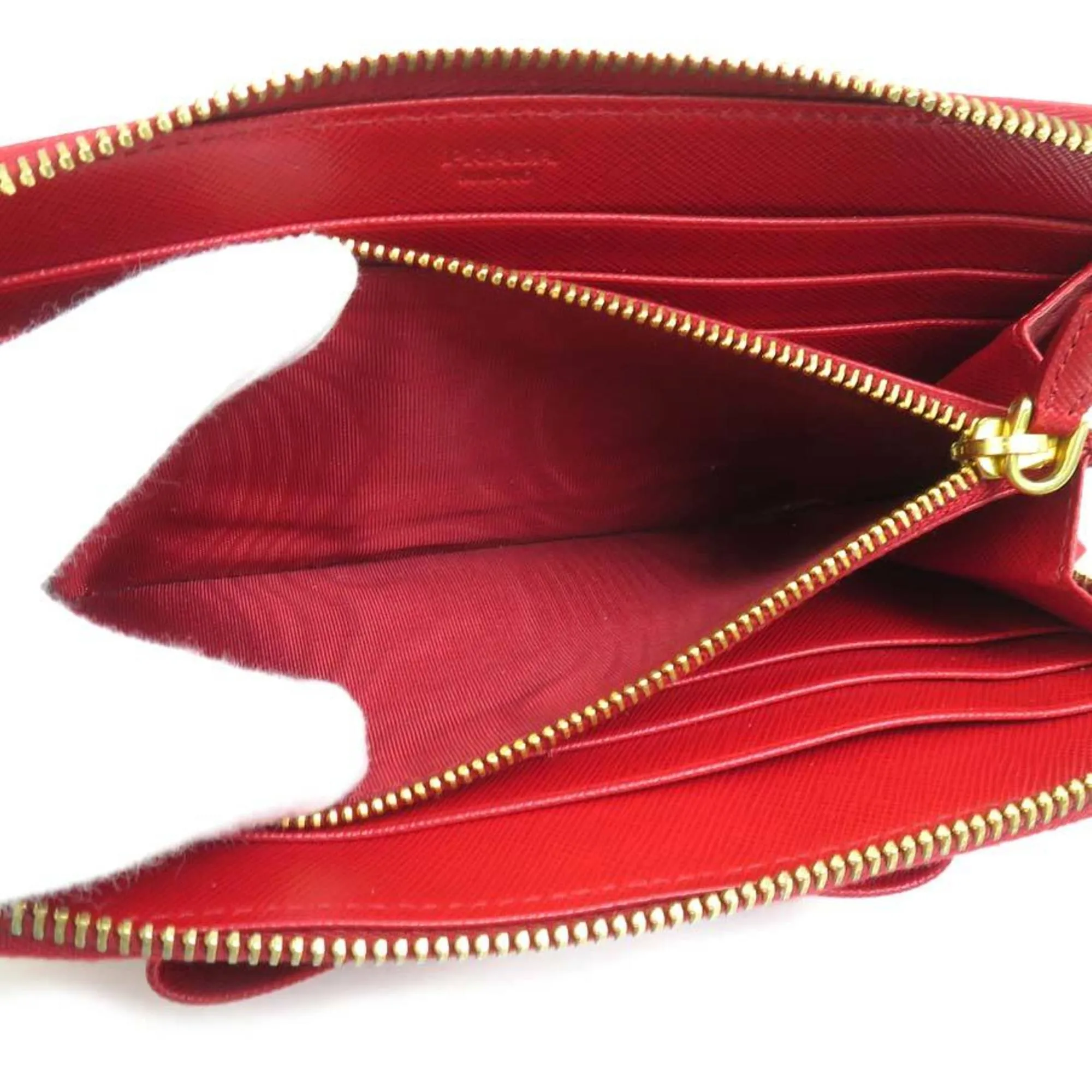 Prada Saffiano Red Leather Accessories