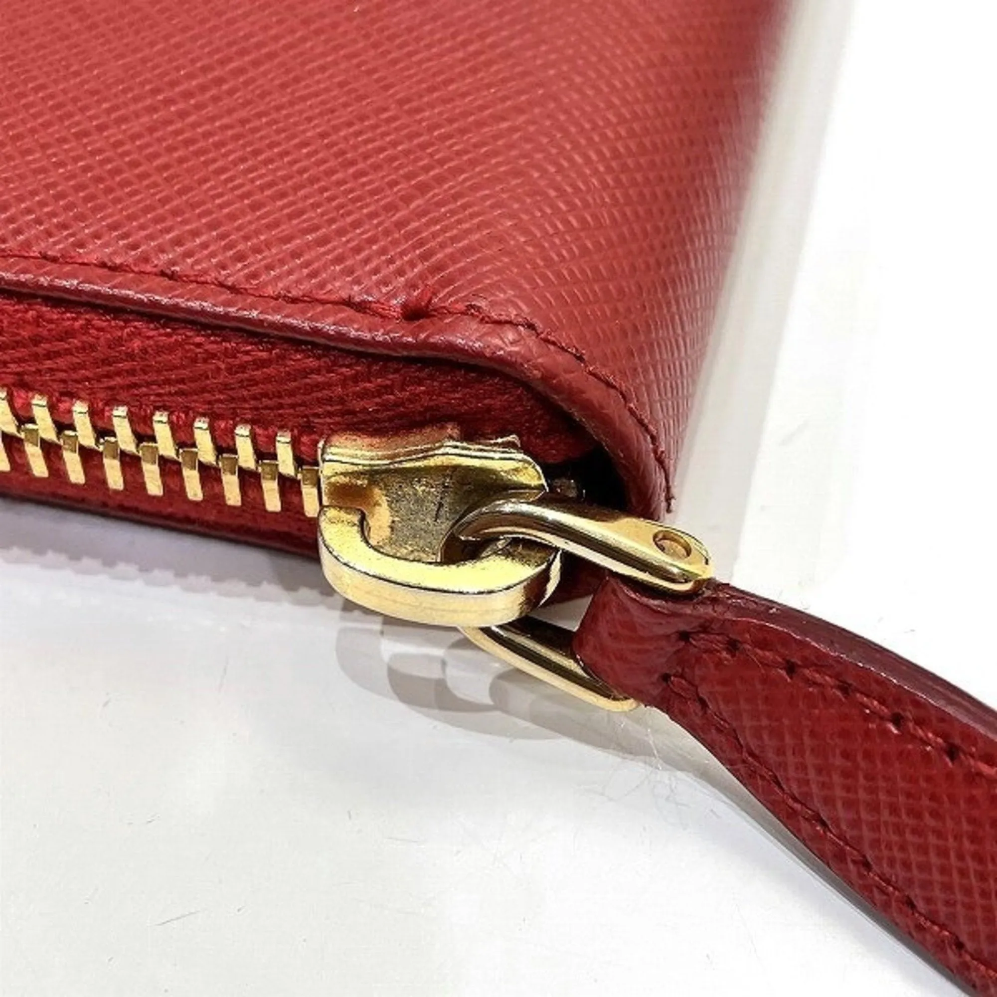 Prada Saffiano Red Leather Accessories