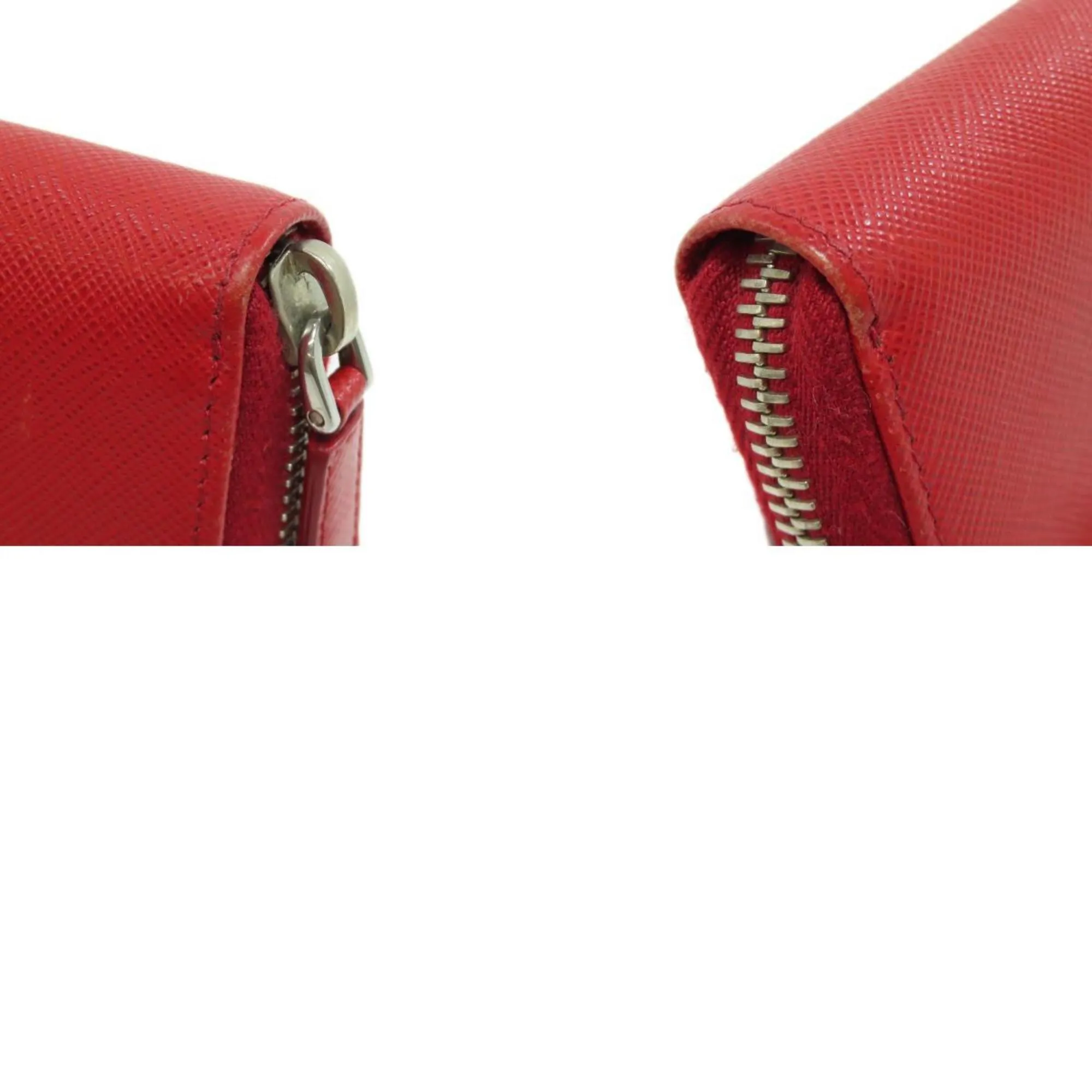 Prada Saffiano Red Leather Accessories
