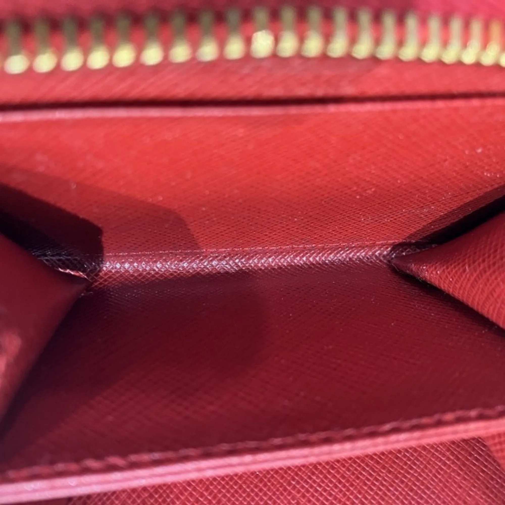 Prada Saffiano Red Leather Accessories