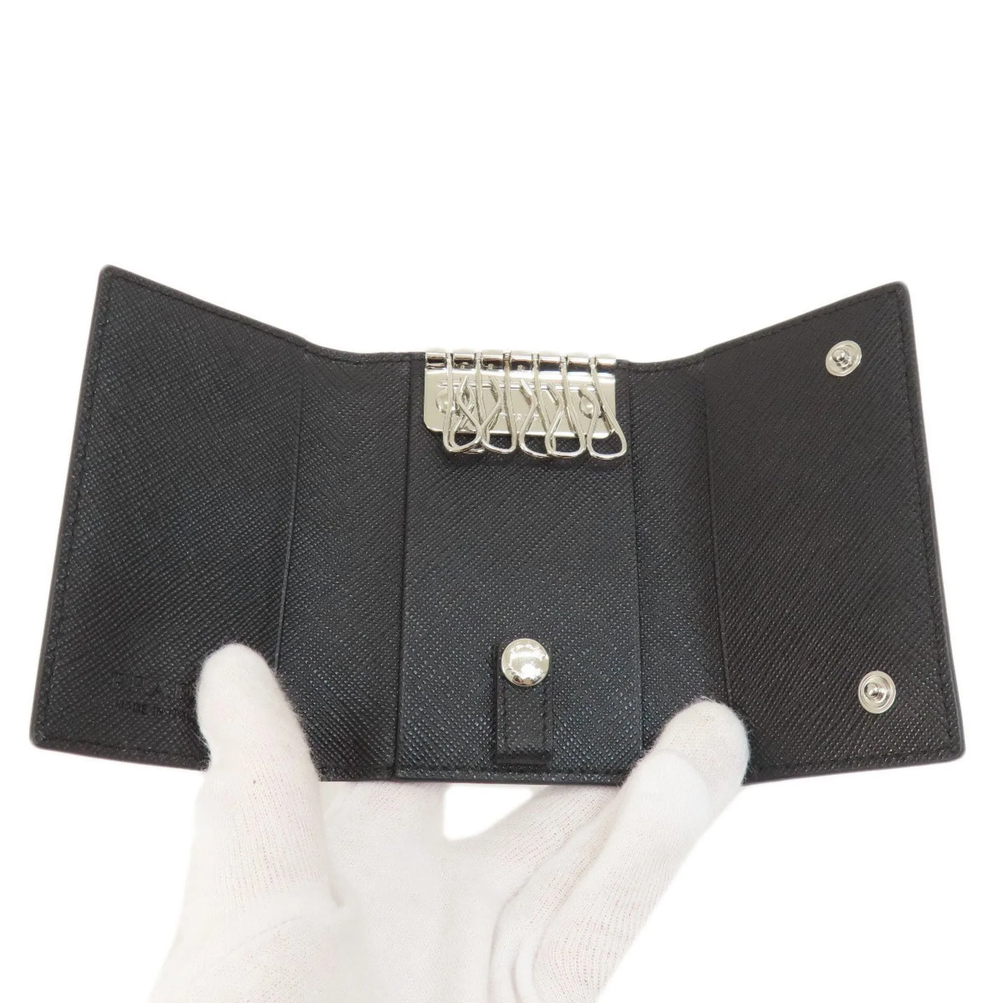 Prada Vitello Black Leather Accessories