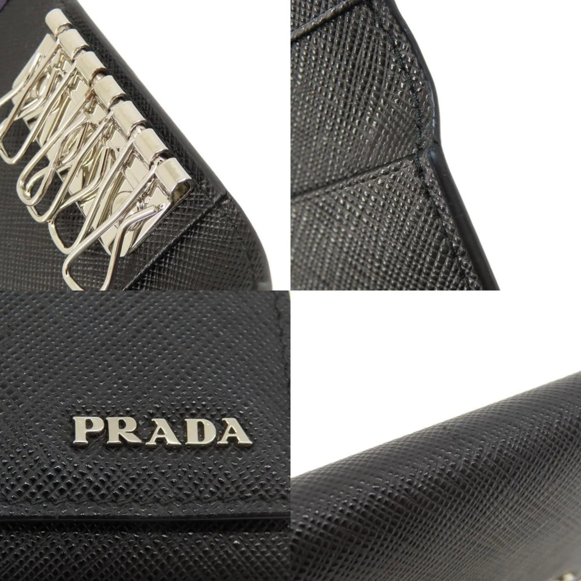 Prada Vitello Black Leather Accessories