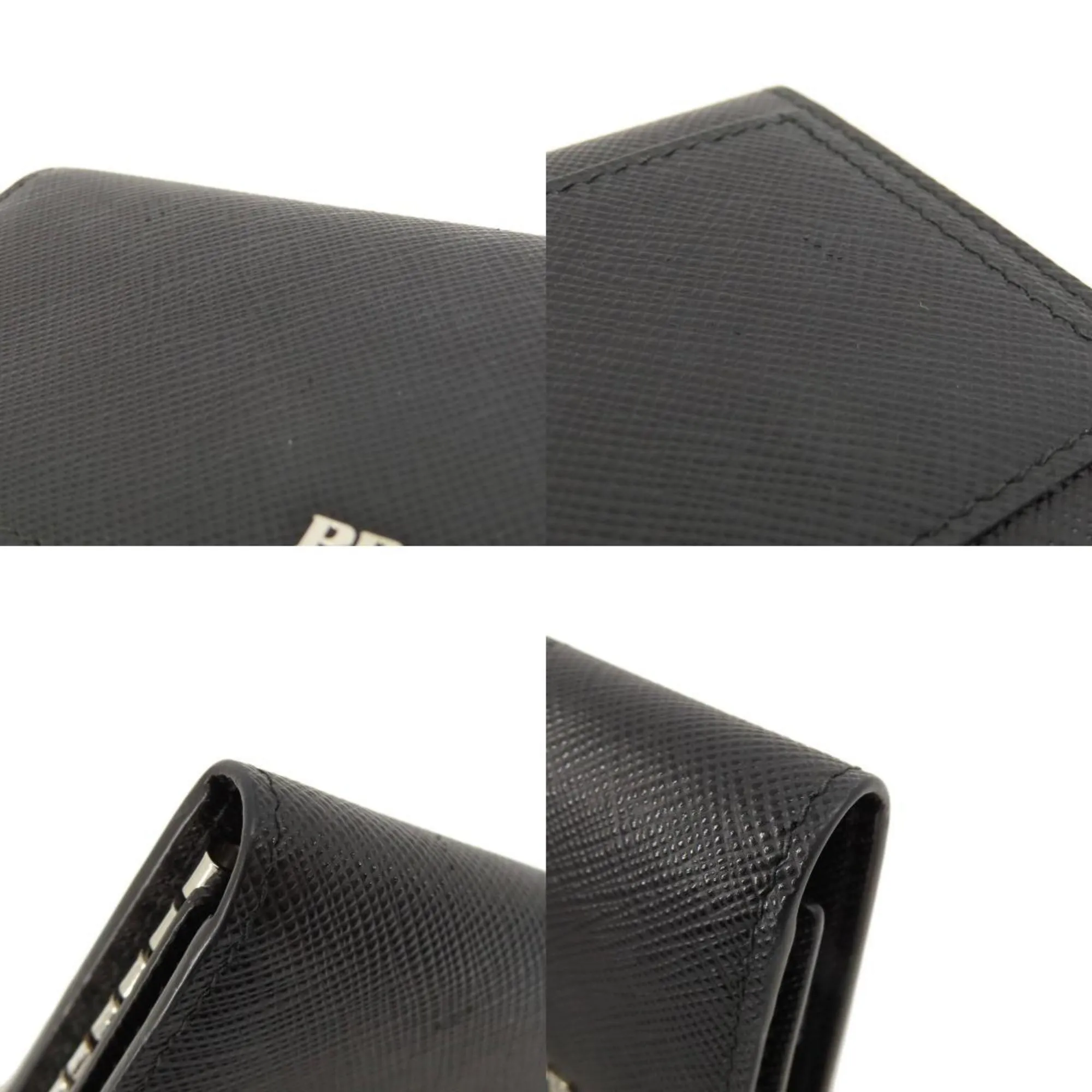 Prada Vitello Black Leather Accessories