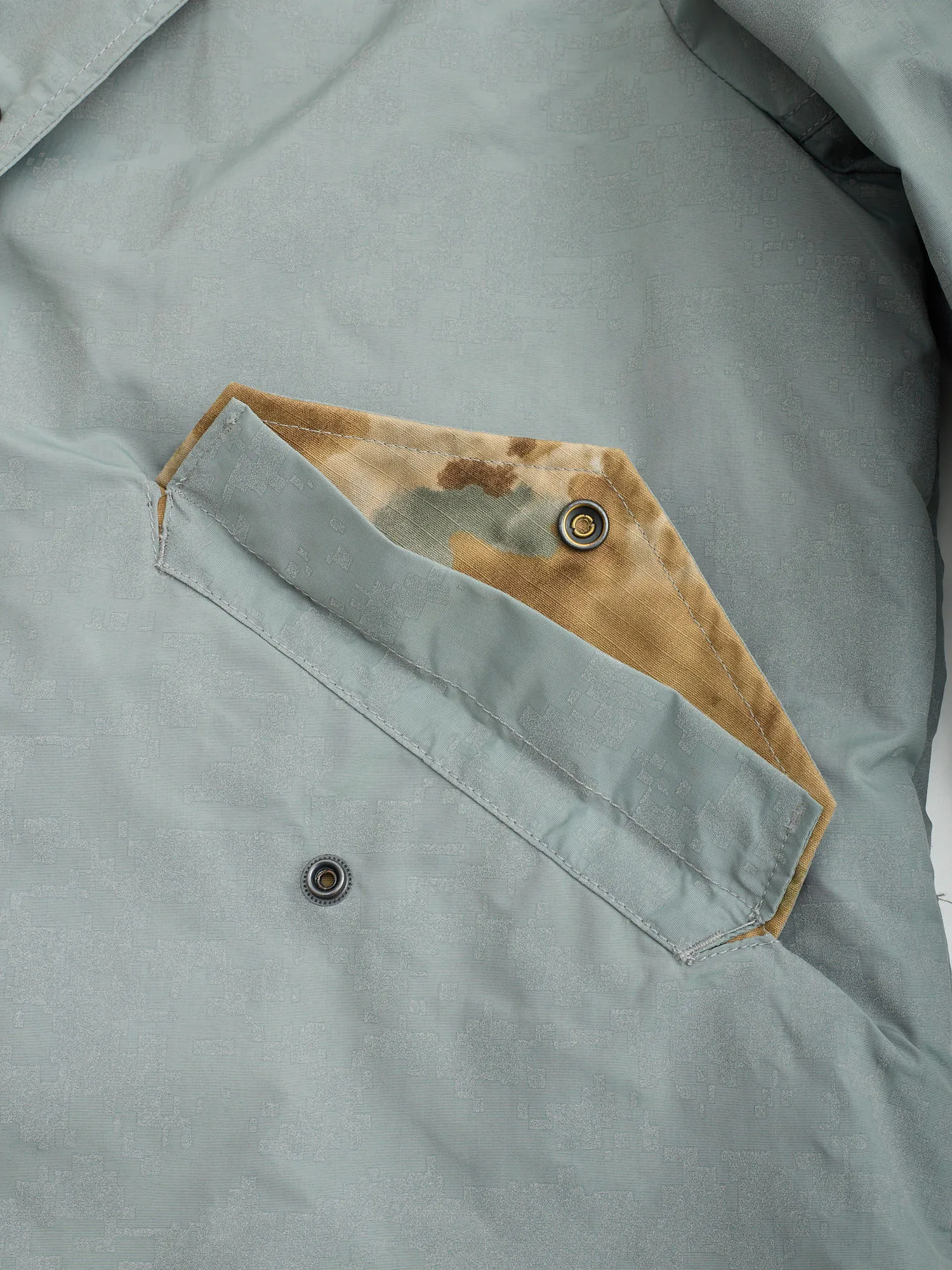 SPIEWAK & SONS Golden Fleece Gray Reflective Camo Nylon Jacket Parka XL USA Made