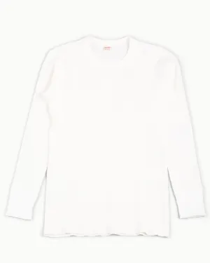The Real McCoy's MC12123 Thermal Shirts Long Sleeve White